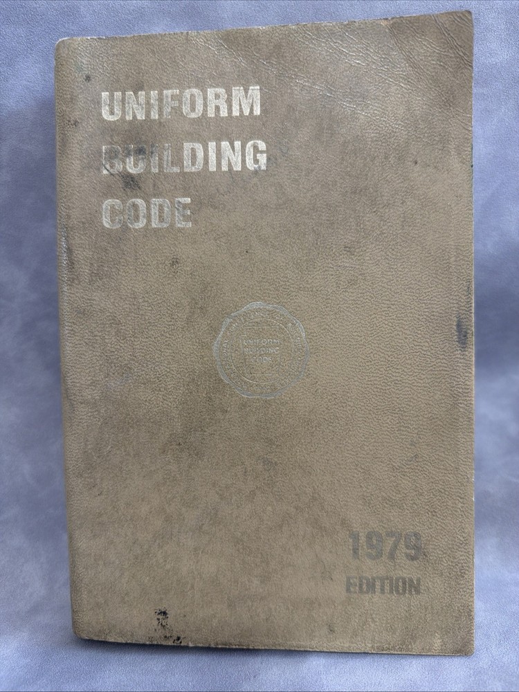 1979 Uniform Building Code ICBO Vintage Construction Contractor Manual