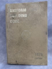 1979 Uniform Building Code ICBO Vintage Construction Contractor Manual
