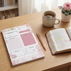 6 Pcs Sermon Notes Notebook Church Notebook 5.5 x 8.5 Inch Tear Away Sermon J…