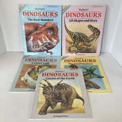 Vintage 1993 DINOSAURS Dougal Dixon Lot of 5 Highlights Books for Children