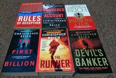 Christopher Reich 6 Legal thriller, crime fiction bks NUMBER ACCOUNT, THE RUNNER