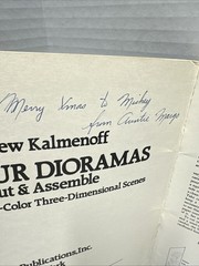 Dinosaur Dioramas to Cut and Assemble by Matthew Kalmenoff (1983, Paperback)