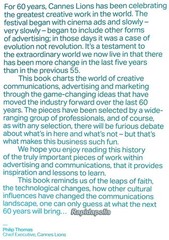 GAME CHANGERS – The Evolution of Advertising – 2013 HC Color Book 312 Pages