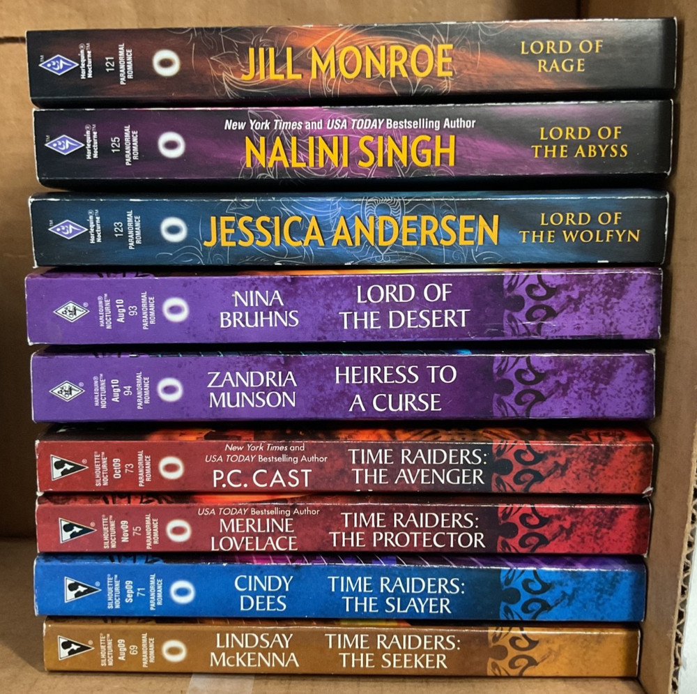 Paranormal Romance PB lot of 9 Harlequin + Silhouette Nina Banks Nalini Singh
