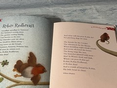 Children’s Poems Book Classic Treasury First Poems 383 Pages HC Flocked Cover