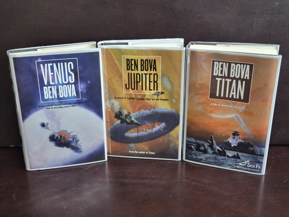 ​Ben Bova GRAND TOUR 3-Book Set VENUS TITAN JUPITER 2000-2006 BCE HCDJ VG+