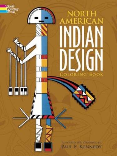 North American Indian Design Coloring Book (Dover Design Col – VERY GOOD