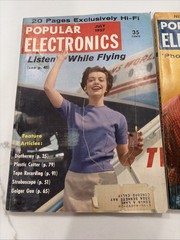 Lot Of Three Issues Popular Electronics 1957 July, August & September