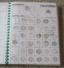 1971 POSTMARKS An Album of United States of America Post Office Mark Some Stamps