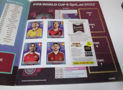 2 – 2022 Fifa World Cup Qatar Sticker Panini Softcover Albums w/10 Sticker Sheet