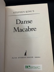 Stephen King’s Danse Macabre Hardcover Book Club Edition 1981