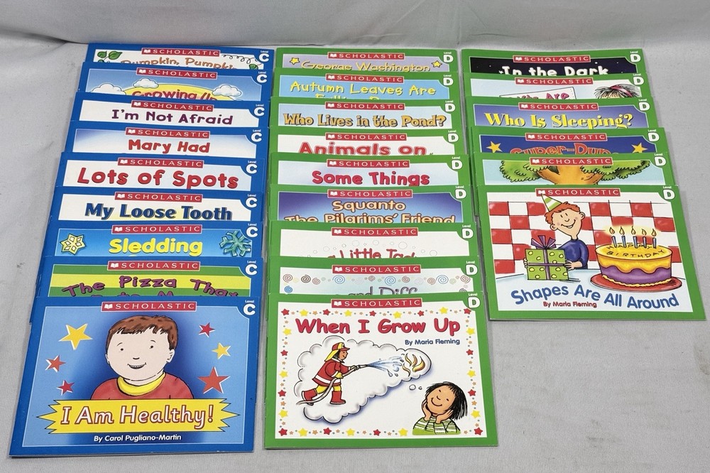 Lot Of 24 Scholastic Little Leveled Readers C And D