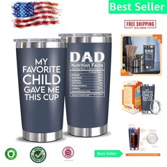 Funny Insulated Tumbler for Dad – 20 oz Break-Resistant Gift Idea