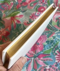 CATHOLIC PICTURE BIBLE – WHITE LEATHER, GILDED PAGE EDGES