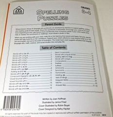 Spelling Puzzles and Writing Skills Books Grade 3-4 New
