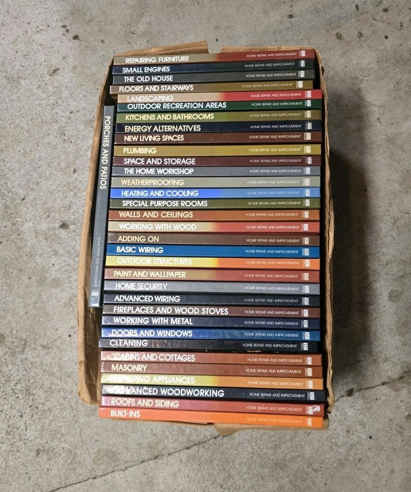 Time-life Home Repair & Improvement Set Complete 36-volume Set 80s Vintage Books