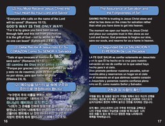 ENGLISH/SPANISH/KOREAN Gospel Bible Tracts-Pack of 40 in 4 Covers, 24 Pages Ea,