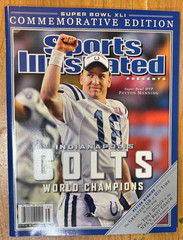 Sports Illustrated Magazine Indianapolis Colts/Peyton Manning Super Bowl Issue