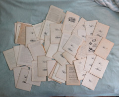 Lot of 45 1909 School of Applied Art Battle Creek, Michigan Commercial Drawing