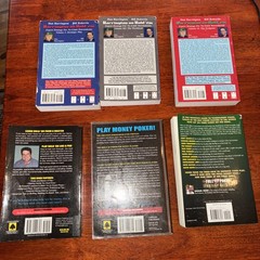 Lot of 6 Poker/Texas Hold’em, Harrington, Warren, Brunson, Craig