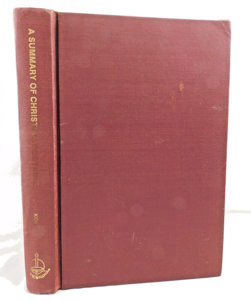 Christian Doctrine Summary 1971 Hardcover by Edward W A Koehler Concordia