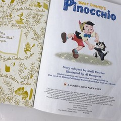 Vintage 1953 Walt Disney’s Pinocchio A Little Golden Book