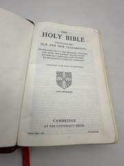 Vintage Holy Bible Red Letter Concordance Cambridge Red Leather Bound 1970s Maps