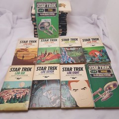 1960s James Blish Star Trek book lot and Log book series (incomplete)