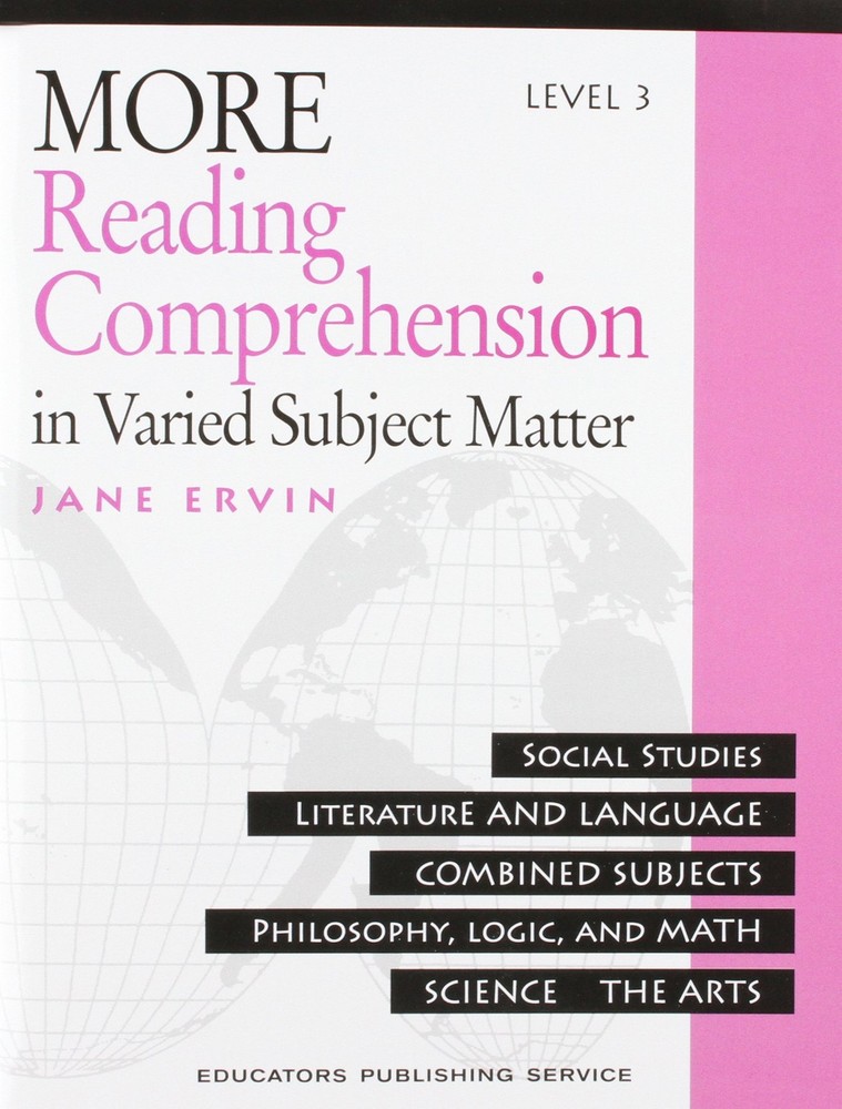 More Reading Comprehension: In Varied Subject Matter, Level 3 – paperback Er…