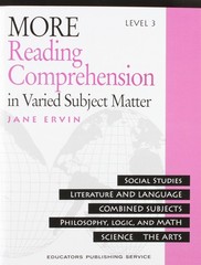 More Reading Comprehension: In Varied Subject Matter, Level 3 – paperback Er…