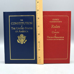Historical American Document Reprints Book Lot of 4 Constitution Rules Civility
