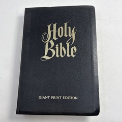 1973 NEW Regency Holy Bible KJV Giant Print Red Letter Edition Black CLEAN
