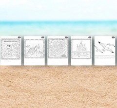 DIGITAL CONTENT- Summer Coloring & Activity Book-33 Pages *PRINTING REQ’D*