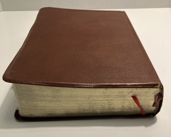 VTG NIV Study Bible Red Letter Zondervan 1985 Bonded Leather Meticulously Tabbed