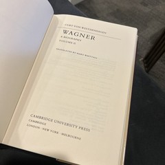 Wagner, by Curt von Westernhagen (Two Volumes)