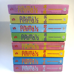 Ranma 1/2 manga lot (2 in 1 edition) – 8 Books – Good Condition