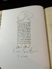 SIGNED W/DRAWING !!John, Paul, George,Ben by Lane Smith(2006,Hardcover w/ dust.)