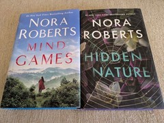 Mind Games & Hidden Nature | Nora Roberts | 2 Hardcover Book Lot | 1st Editions