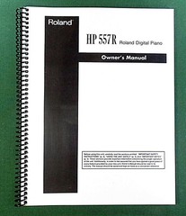 Roland HP 557R Owner’s Instruction Manual: 134 Pages & Protective Covers!