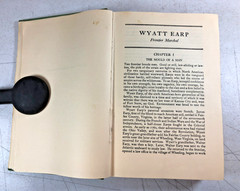 Wyatt Earp, Frontier Marshal, Stuart N. Lake 1931 (E-104)