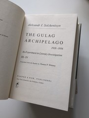 The Gulag Archipelago Set Vol 1 & 2 by Aleksandr I. Solzhenitsyn 1st Edition Lot