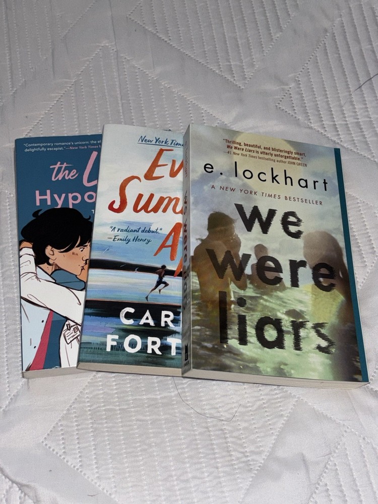 3 BOOK LOT: We Were Liars, Every Summer After, The Love Hypothesis