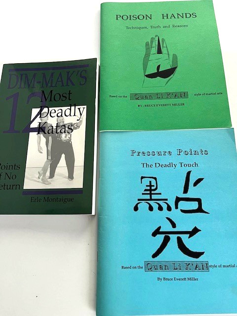 Dim-Mak 12 Most Deadly Katas & Poison Hands & Pressure Points, 3 Brand New Books