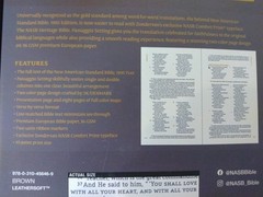 NASB 1995 Heritage Bible – $79.99 Retail – Brown LeatherSoft