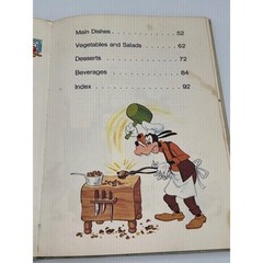 Vintage 1975 Walt Disney’s Mickey Mouse Cookbook Hardcover Golden Press~Recipes