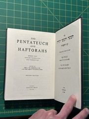 The Pentateuch and Haftorahs (Hebrew/Englsih) by J.H. Hertz 2nd edition