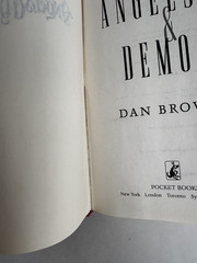 Dan Brown / ANGELS AND DEMONS True First Edition (Pocket Books) 2000