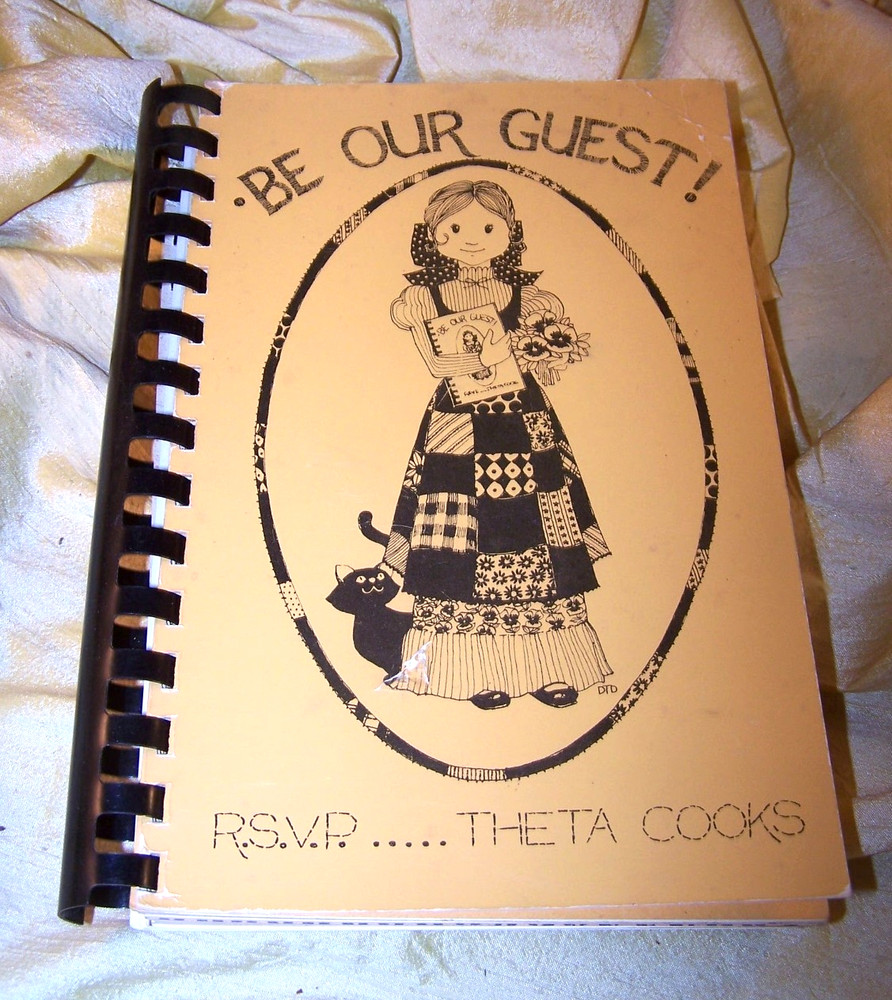 „Be Our Guest! RSVP Theta Cooks” cookbook, Kappa Alpha Theta sorority, KC alum