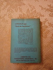 1945 Constitution of the United States Its Sources & Application Norton PB Book