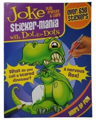 Joke Sticker-mania With Dot-to-dots Over 650 Stickers Activity Book 2009 Fun